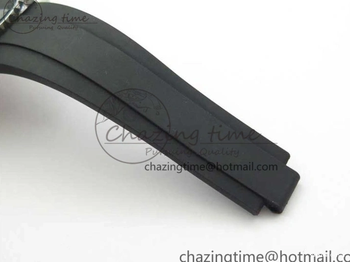 0130 Yacht-Master 116655 ARF SS Custom Made Black Ceramic Bezel on Oysterflex Rubber Strap A HighPerformance 3064